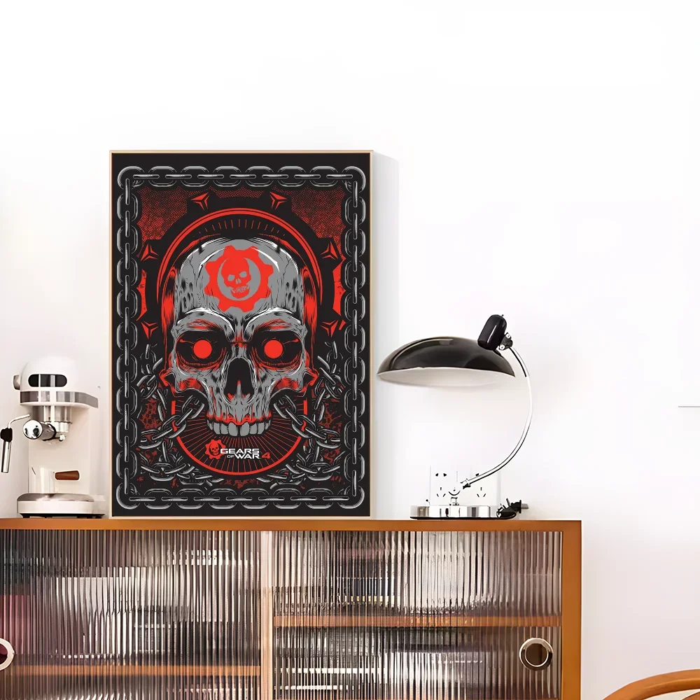 Gears Of W-Wars Classic Posters Waterproof Paper Sticker