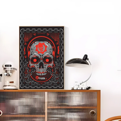 Gears Of W-Wars Classic Posters Waterproof Paper Sticker