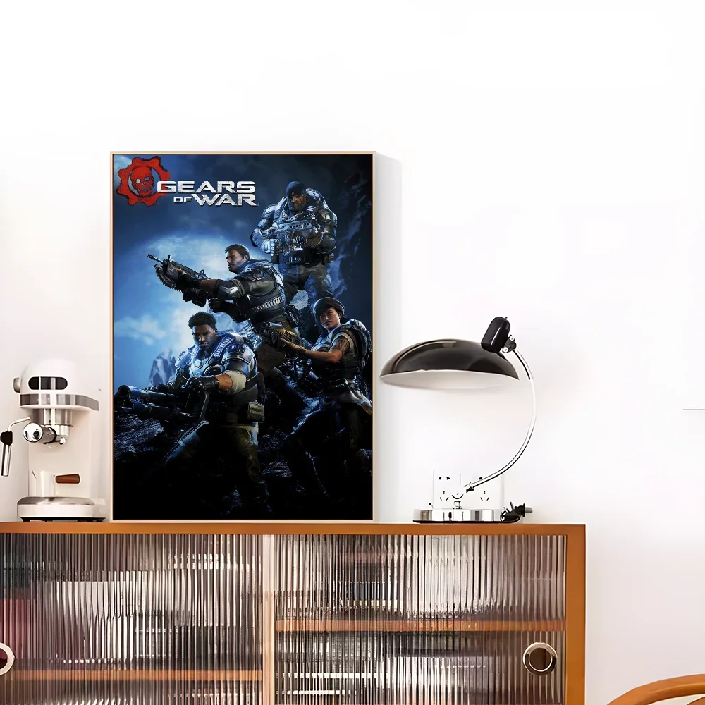 Gears Of W-Wars Classic Posters Waterproof Paper Sticker