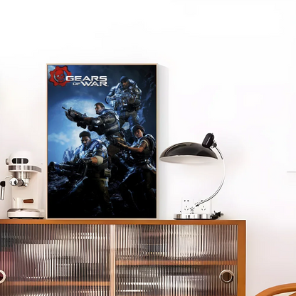 Gears Of W-Wars Classic Posters Waterproof Paper Sticker