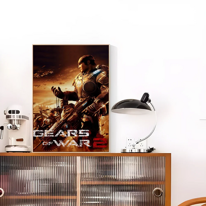 Gears Of W-Wars Classic Posters Waterproof Paper Sticker