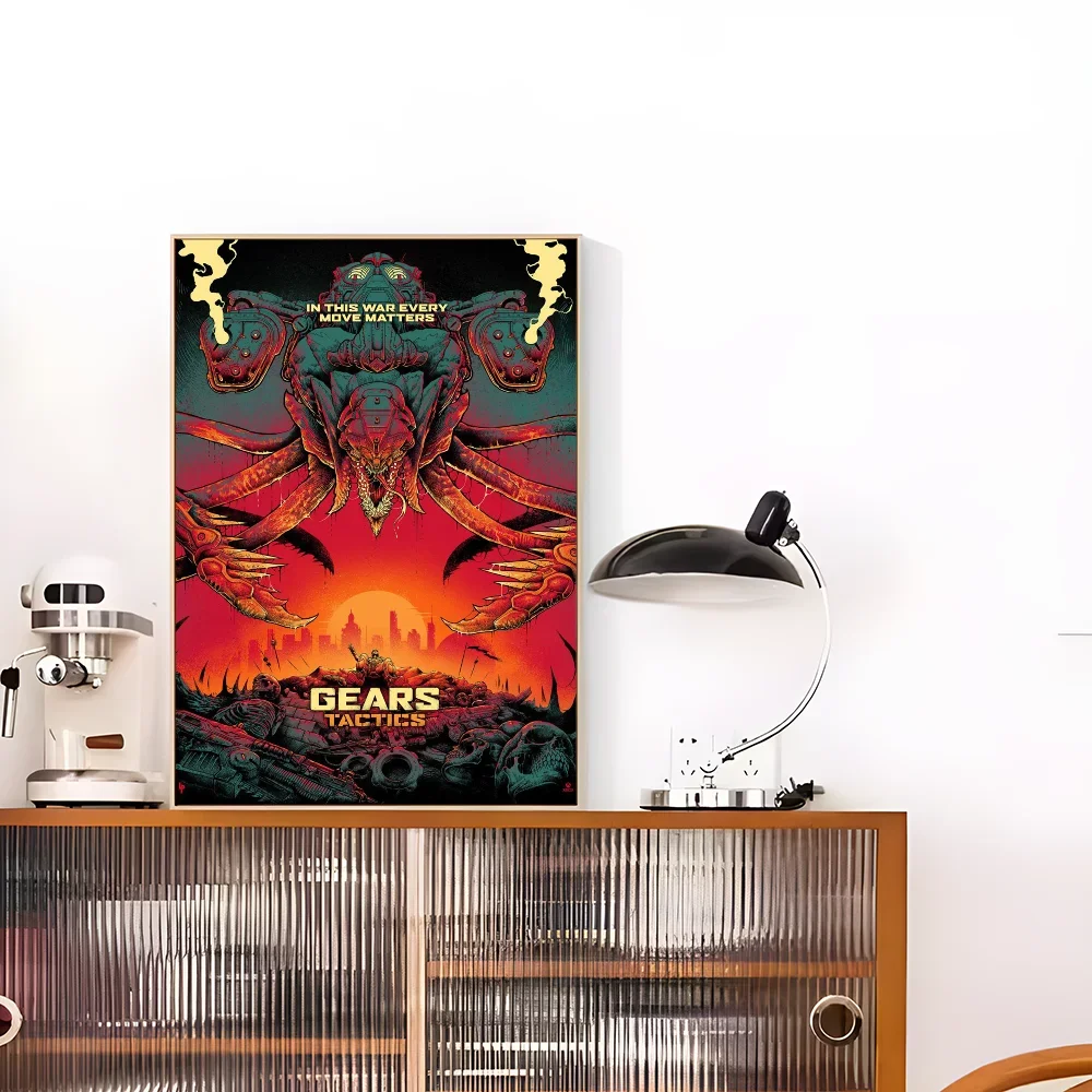 Gears Of W-Wars Classic Posters Waterproof Paper Sticker
