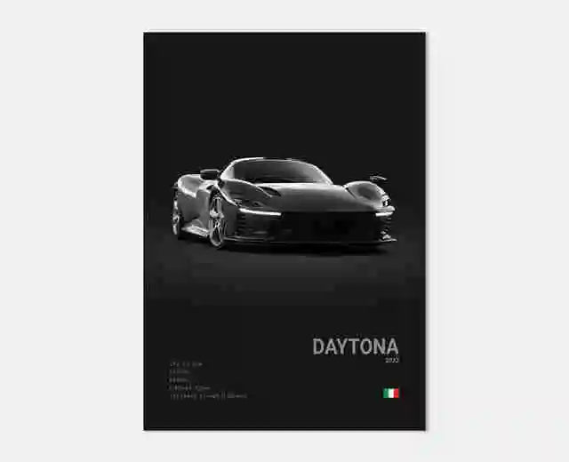 Pop Black and White Ferrari Cars