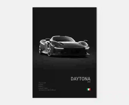 Pop Black and White Ferrari Cars