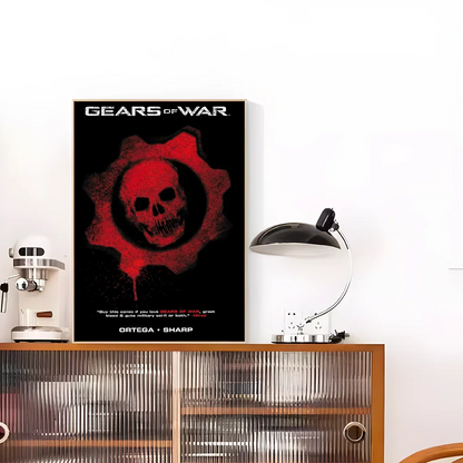 Gears Of W-Wars Classic Posters Waterproof Paper Sticker