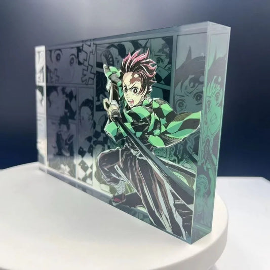Demon Slayer Bar Chi Tokitou Muichirou Acrylic Brick Desktop Ornaments